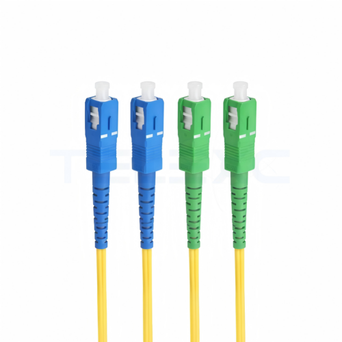 SC/UPC to SC/APC Singlemode Simplex Fiber Patch Cord (OS2 9/125)