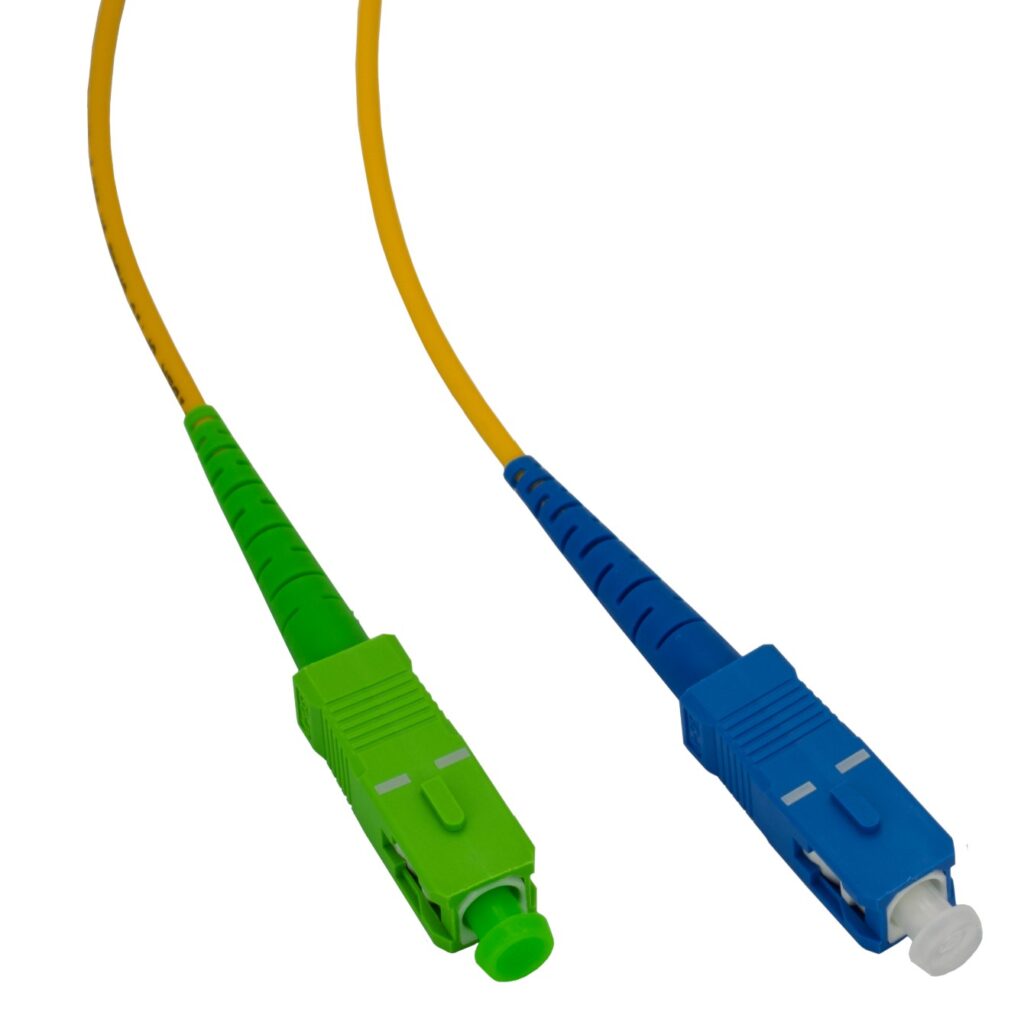 SC/UPC to SC/APC Singlemode Simplex Fiber Patch Cord (OS2 9/125)