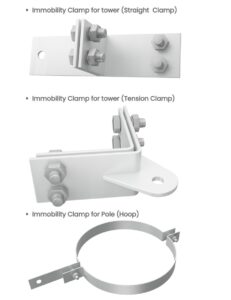 Hot-Dip Galvanized Immobility Clamp for Tower & Pole | Telexc