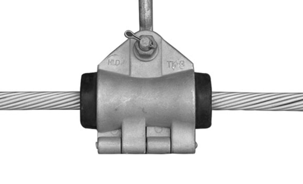 Preformed suspension clamp