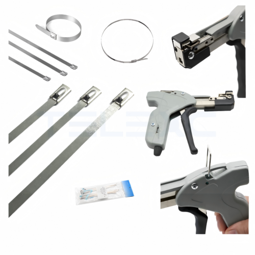 Cable Tie Gun | Stainless Steel Tension & Cutter Tool | Telexc