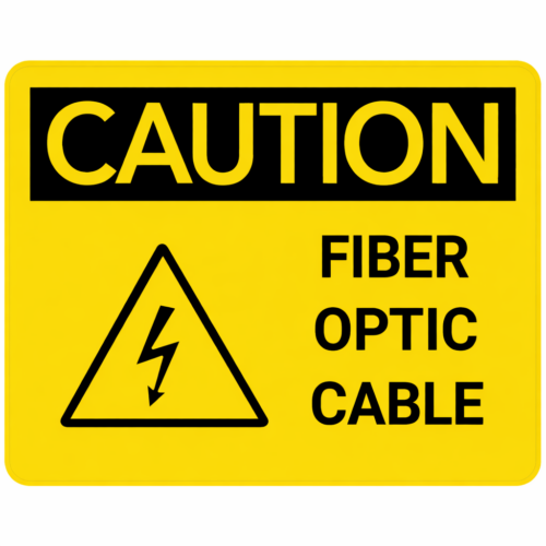 Buried Fiber Cable Sign | Warning Marker | Telexc