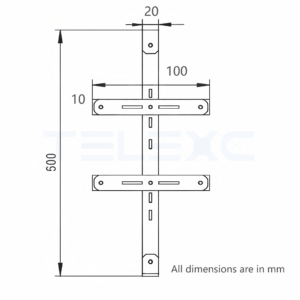 Slack Storage Bracket Fiber Cable Mount | Telexc