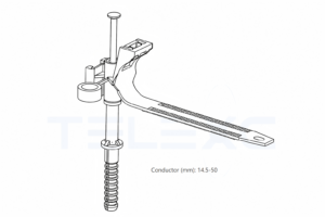 Wall Fitting Clamp for Self-Support Insulated Wire - HD-1