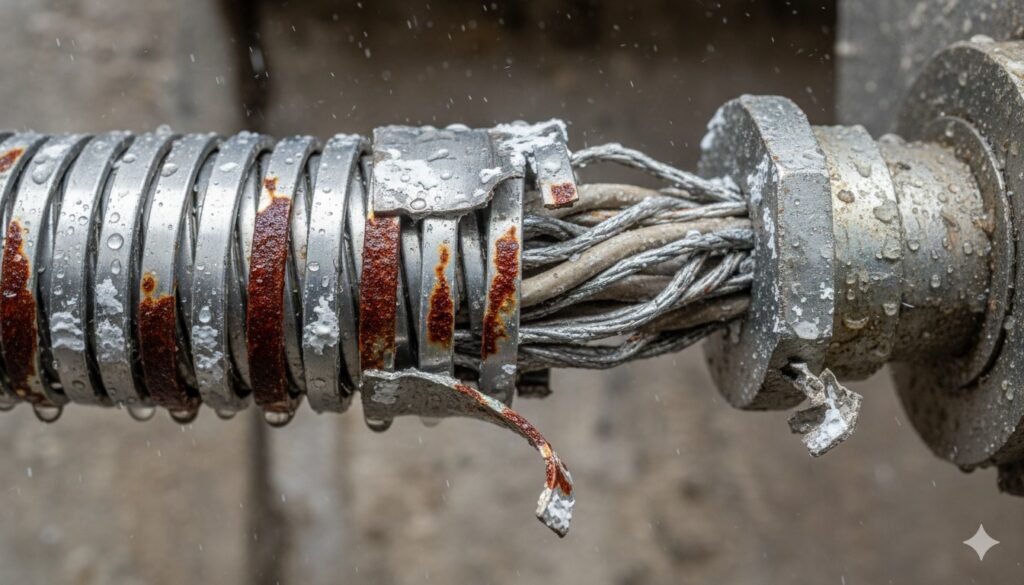 Material failures for connecting hardware