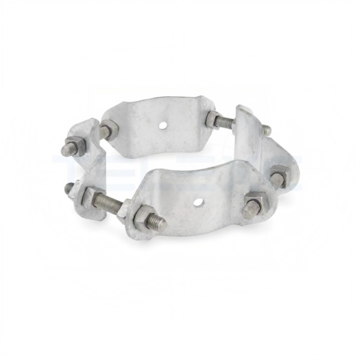 4-Way Galvanized Steel Adjustable Pole Band