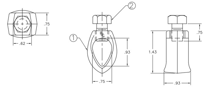 Materials and design for ground rod clamps