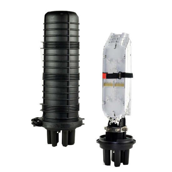 Butt-type fiber splice closures