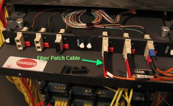 Installation for the fiber cord