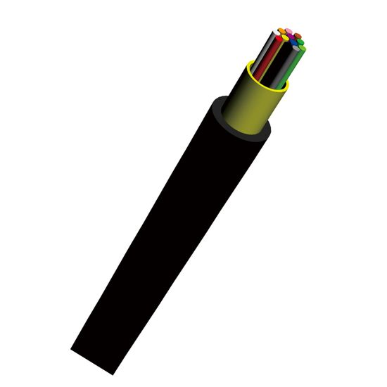 Flat type FTTH drop cable in telecommunication networks
