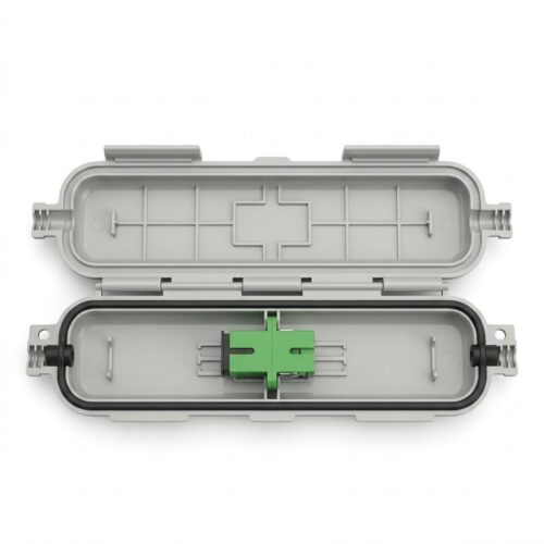 fiber-optic-drop-cable-splicing-protective-box-with-adaptor