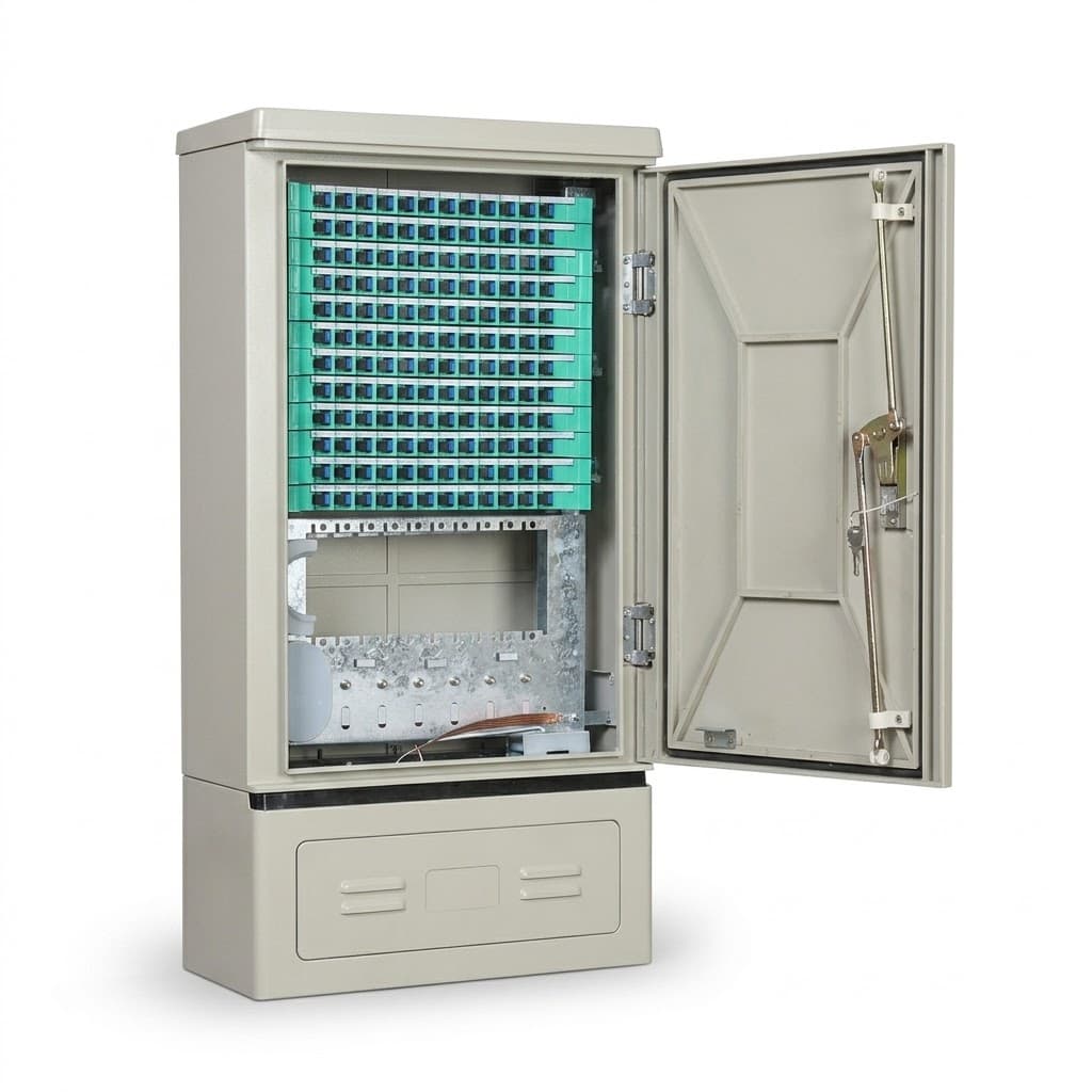 IP65 Floor Standing Fiber Optic Cross Connect Cabinet - Image 2
