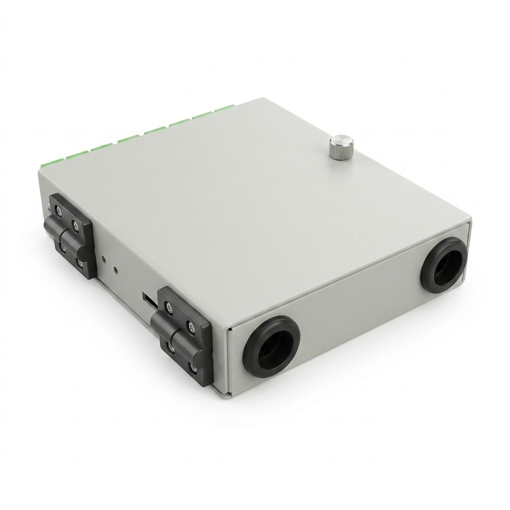 Metal FTTH Rosette Box 8 ports, 8 Core Splice - Image 3