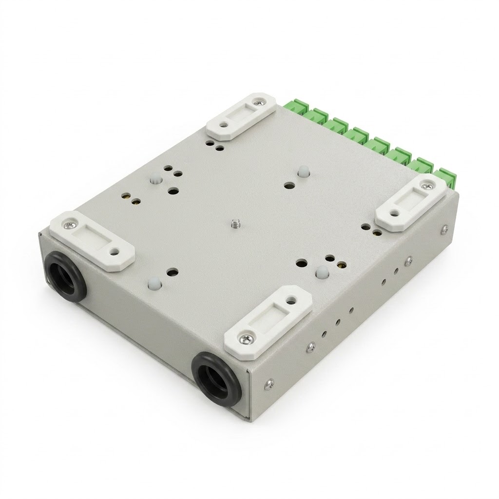 Metal FTTH Rosette Box 8 ports, 8 Core Splice - Image 5