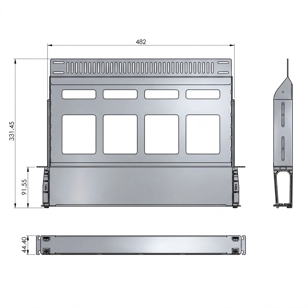 1U 3-Slots Modular Fixed Frame - Image 9