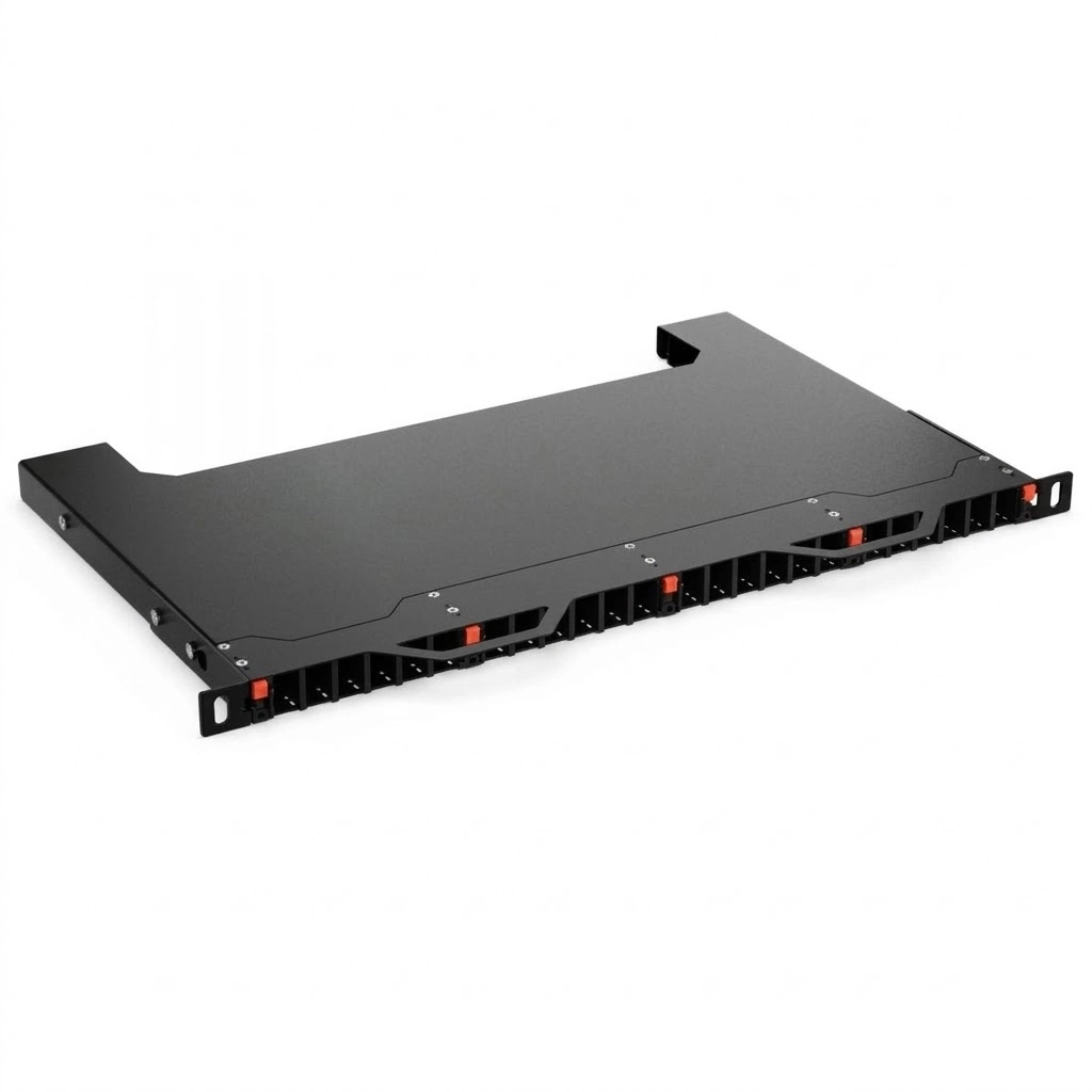Extendable Fiber Optic Patch Panel 0.5U For 48 Splices