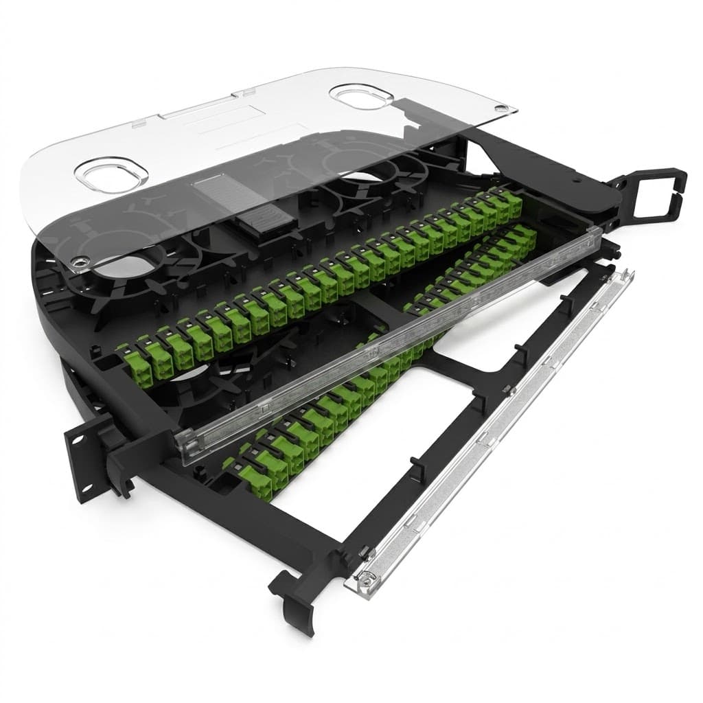 Fiber Optic Pivot Swivel Patch Panel - Image 2