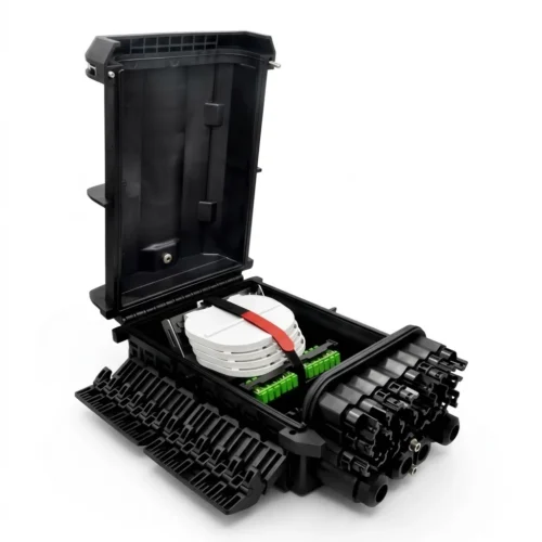 Mechanically Preconnected Horizontal Splicing Box