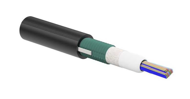 Optical fiber ribbon slotted core cable