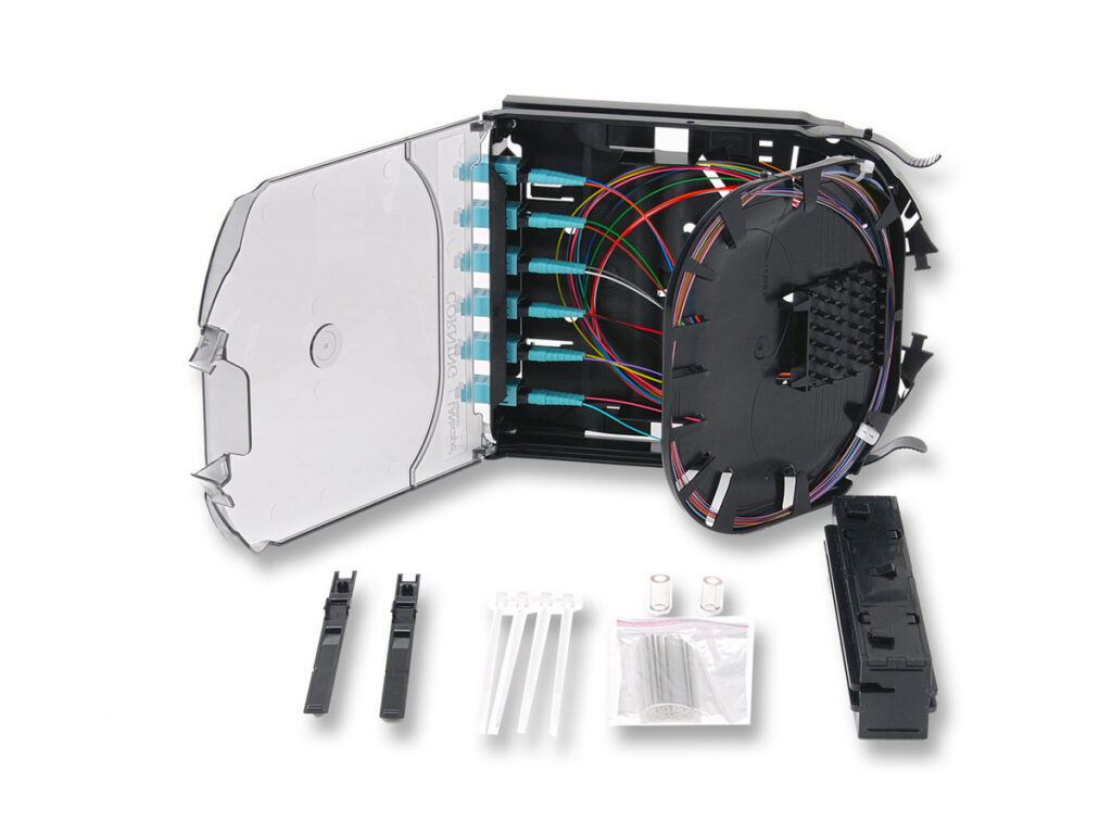 LC fiber splice cassettes