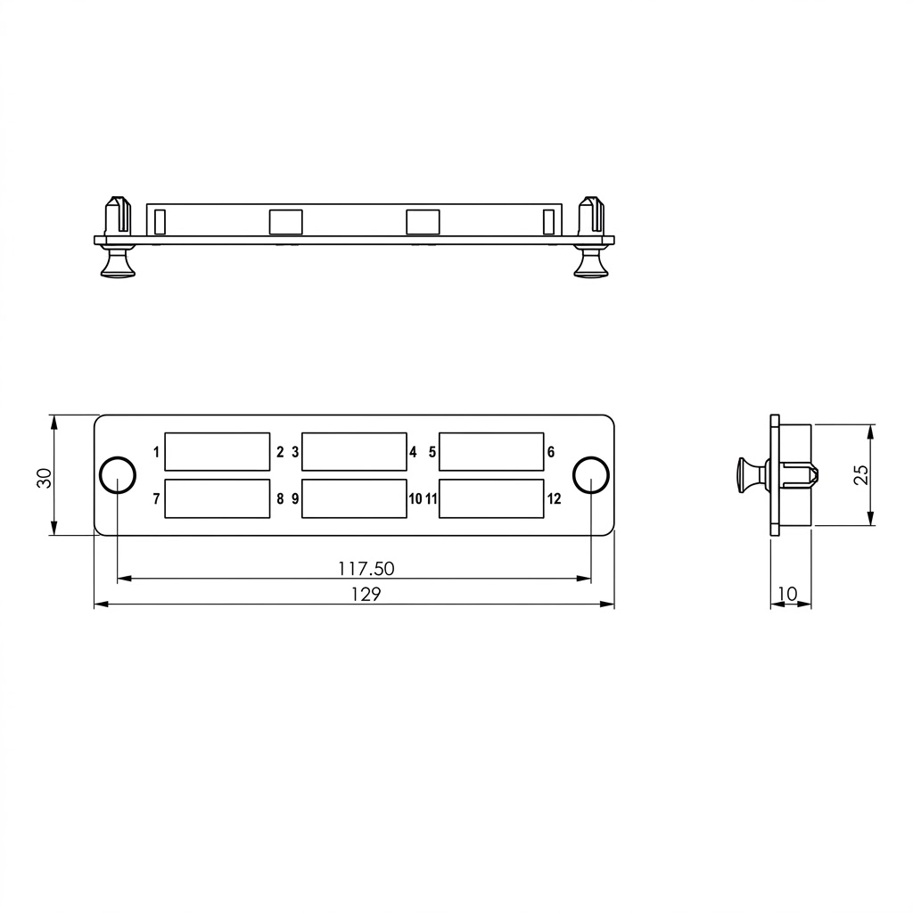 Universal Fiber Optic Patch Panel Adapter Plates - Image 7